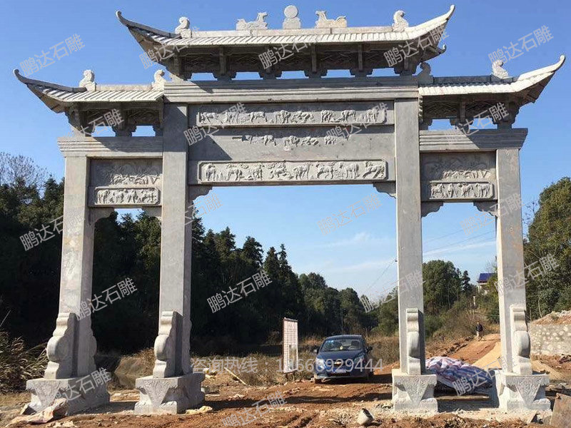 石雕牌坊、石欄桿養(yǎng)護五不可增加壽命